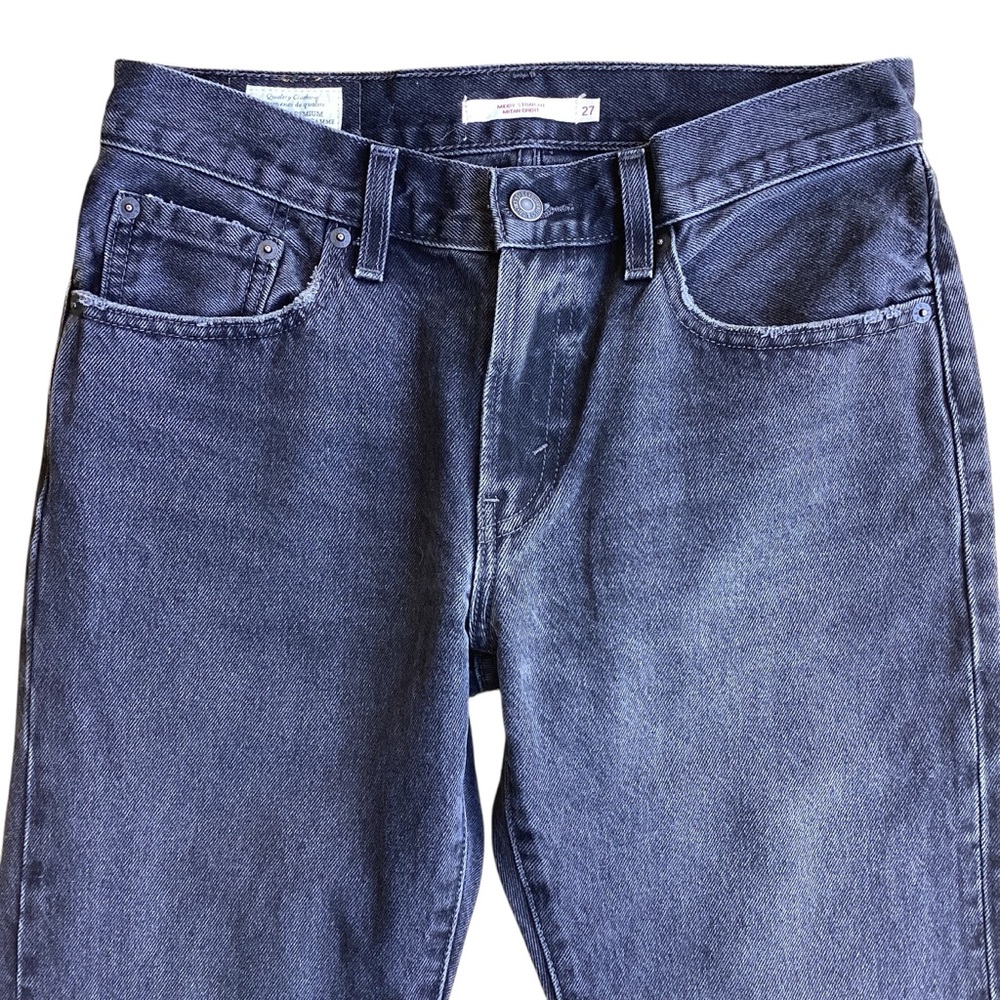 LEVI’S Premium Middy Straight Jeans 27x29 100% Cotton - Picture 2 of 12